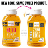 Wholesome Yum Zero Sugar Honey Substitute (Keto Honey) - Natural Sugar Free Honey Alternative With Monk Fruit & Allulose - Zero Net Carbs, Non GMO, Gluten Free, No Aftertaste (11 oz)