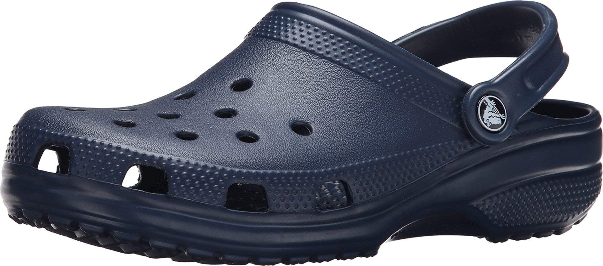 Crocs Unisex-Adult Classic Clogs, Navy, 12 Women/10 Men