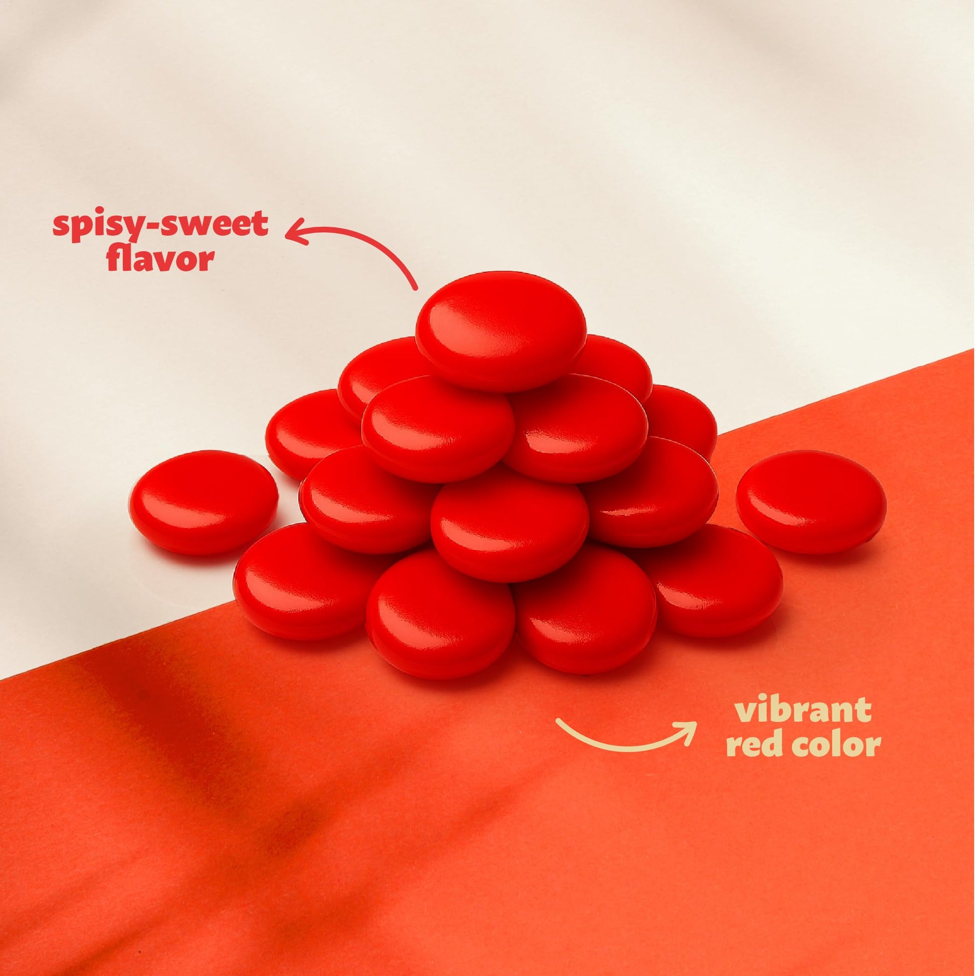 Cinnamon Imperials | 1-Pound Bag | Hard Candy | Red Spicy Sweets | Classic Cinnamon Candies