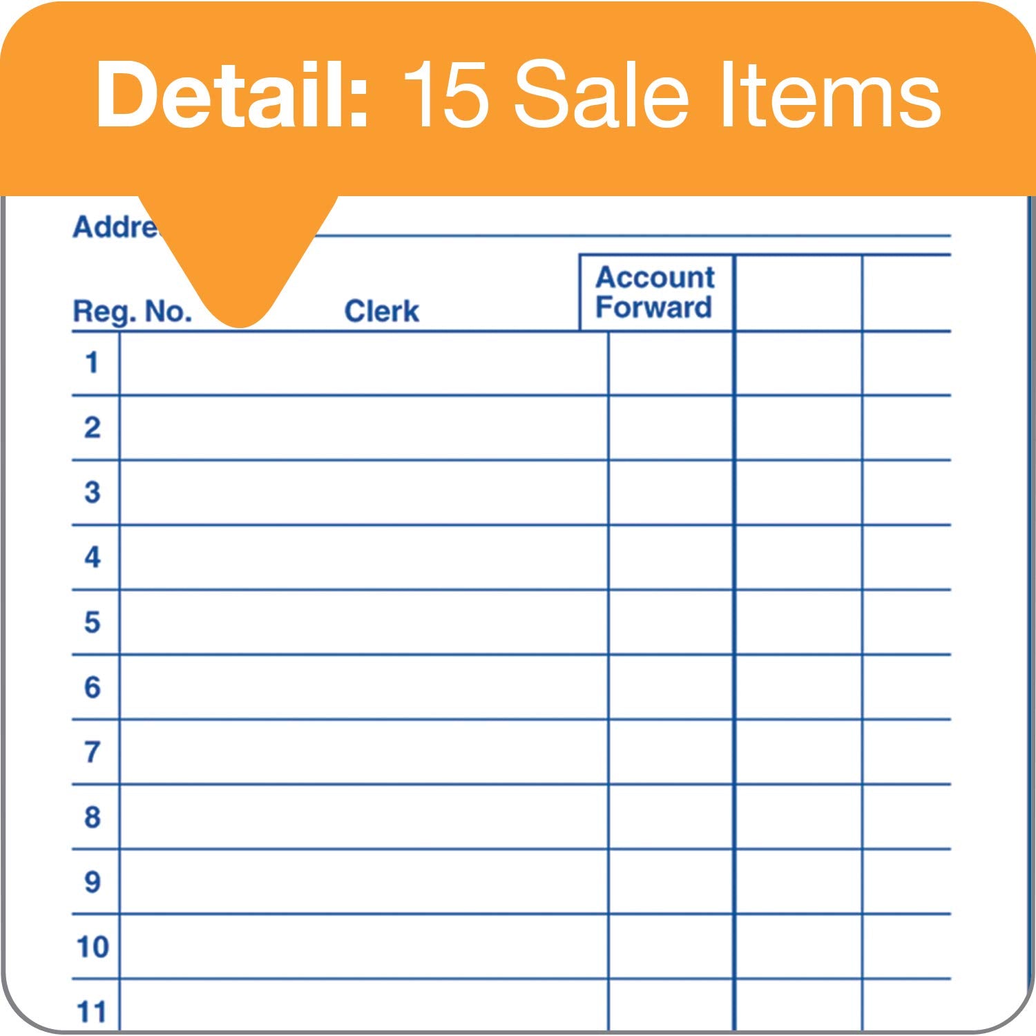 Adams General Purpose Sales Book, 2-Part, Carbonless, White/Canary, 3-11/32 x 5-5/8 Inches, 50 Sets/Book, 3 Books (DC3530)