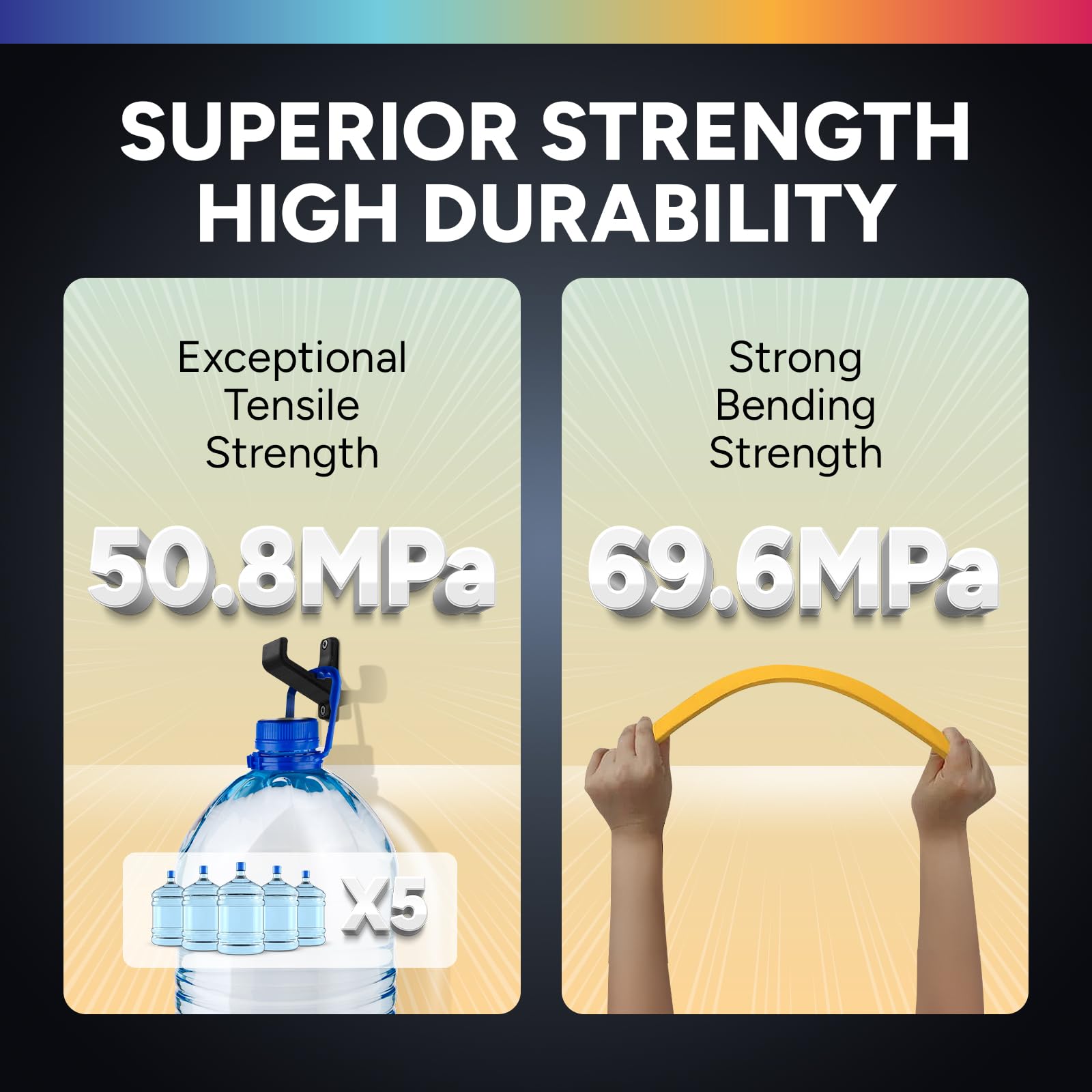OVERTURE PETG 3D Printer Filament 1.75mm, Neatly Wound Durable PETG 1kg Spool (2.2lbs), Strong Toughness Filament, Dimensional Accuracy +/- 0.02mm, Fit Most FDM Printers (Black (1-Pack))
