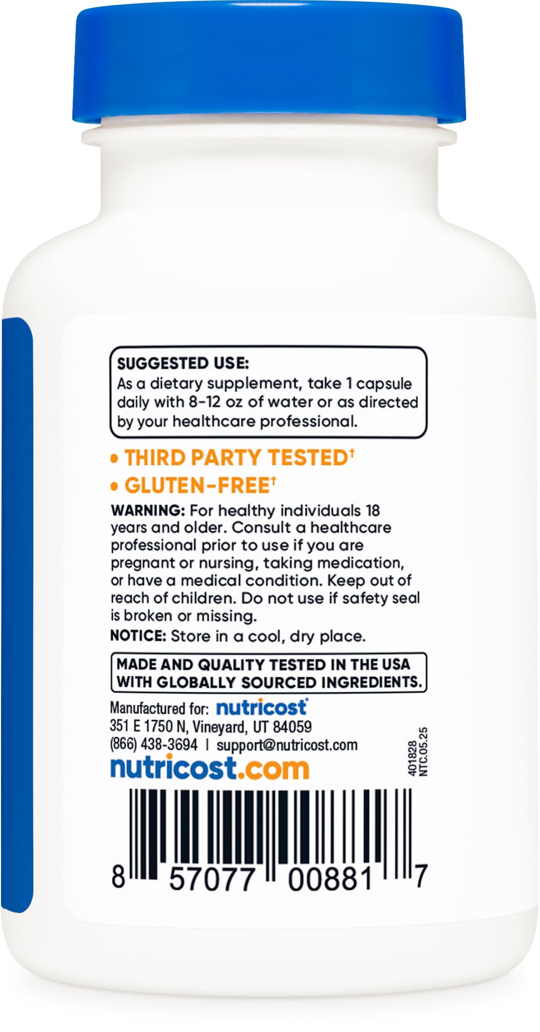 Nutricost Bilberry Capsules 1200mg Equivalent (90 Vegetarian Capsules) - Gluten Free and Non-GMO