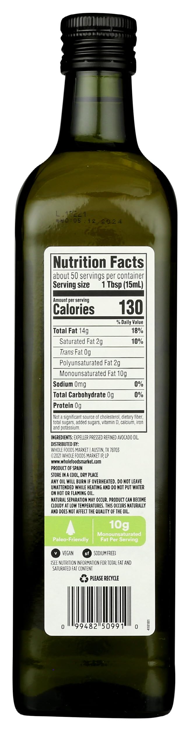 365 by Whole Foods Market, Avocado Oil, 25.4 Fl Oz