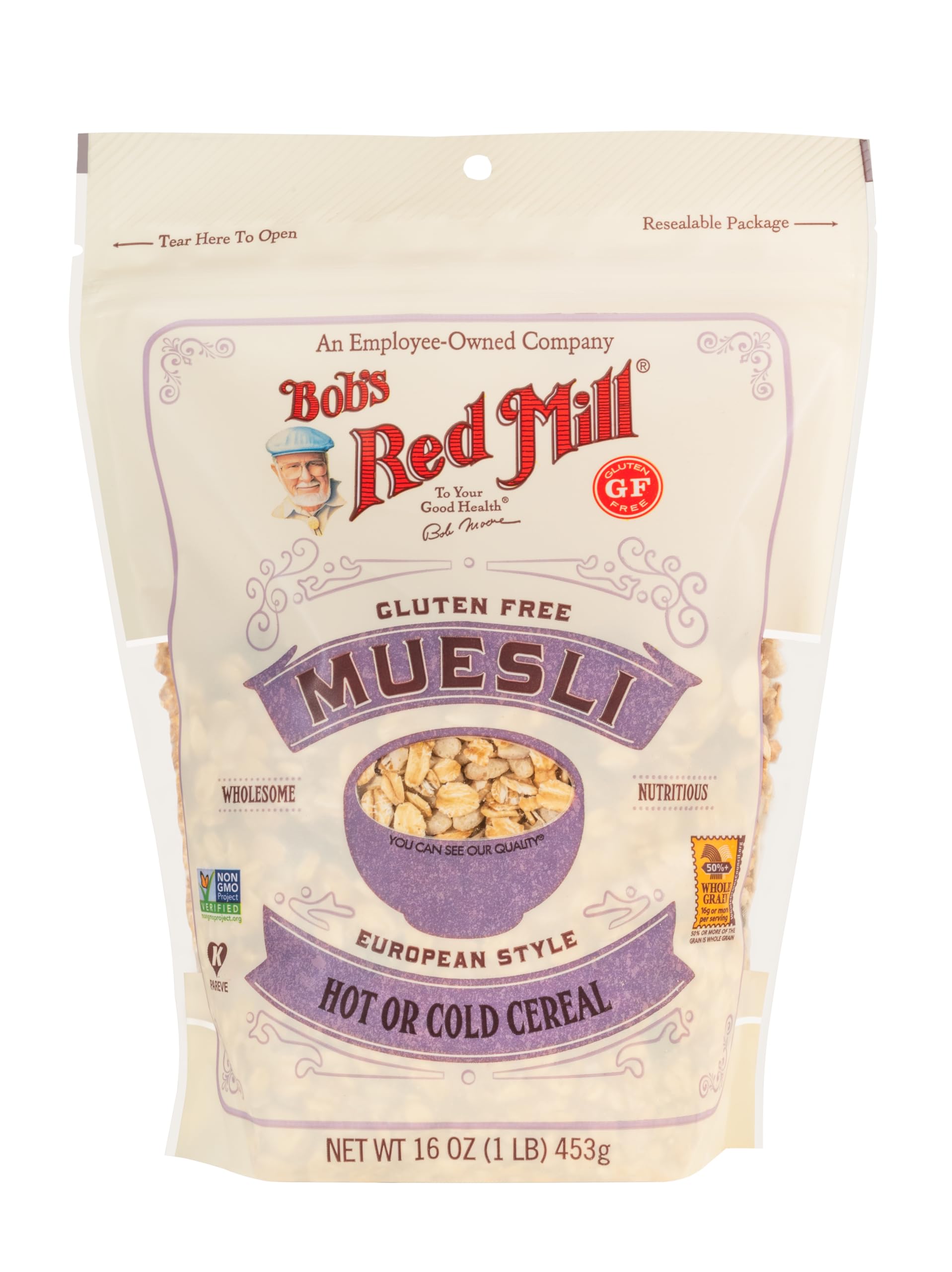 Bob's Red Mill Gluten Free Muesli, 16oz (Pack of 4) - Gluten Free, Non GMO, Kosher