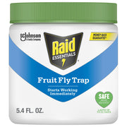 Raid Essentials Fruit Fly Trap for Indoors, Made with Essential Oils, Child and Pet Safe, 5.4 oz