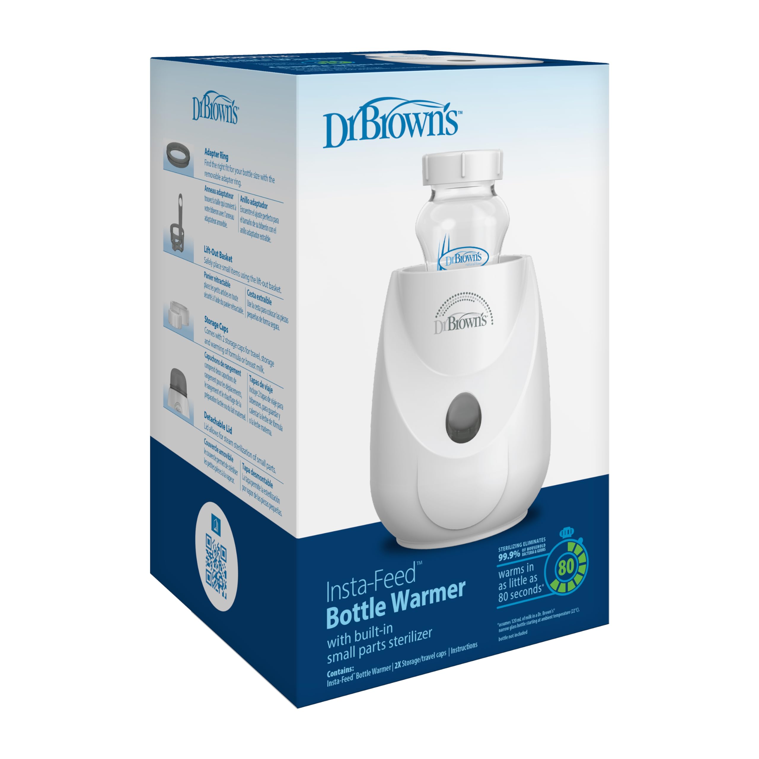 Dr. Brown's Insta-Feed Baby Bottle Warmer and Sterilizer for Baby Bottles and Baby Food Jars