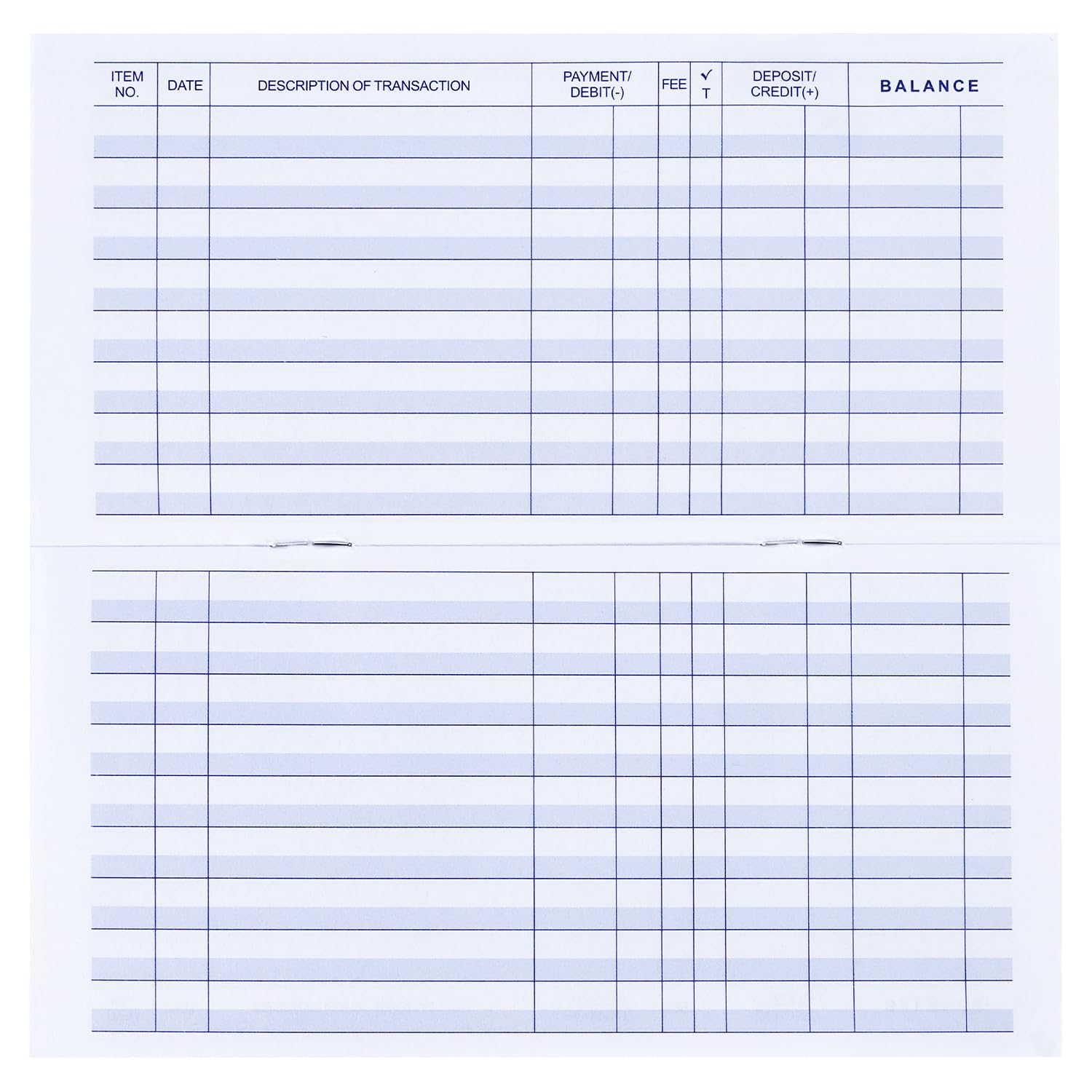 20 Pack Checkbook Register, Check Registers for Personal, Blank Ledger Transaction Registers for Personal or Business Bank, Check Register Book for Checking and Saving Account, Deposit and Credit Card