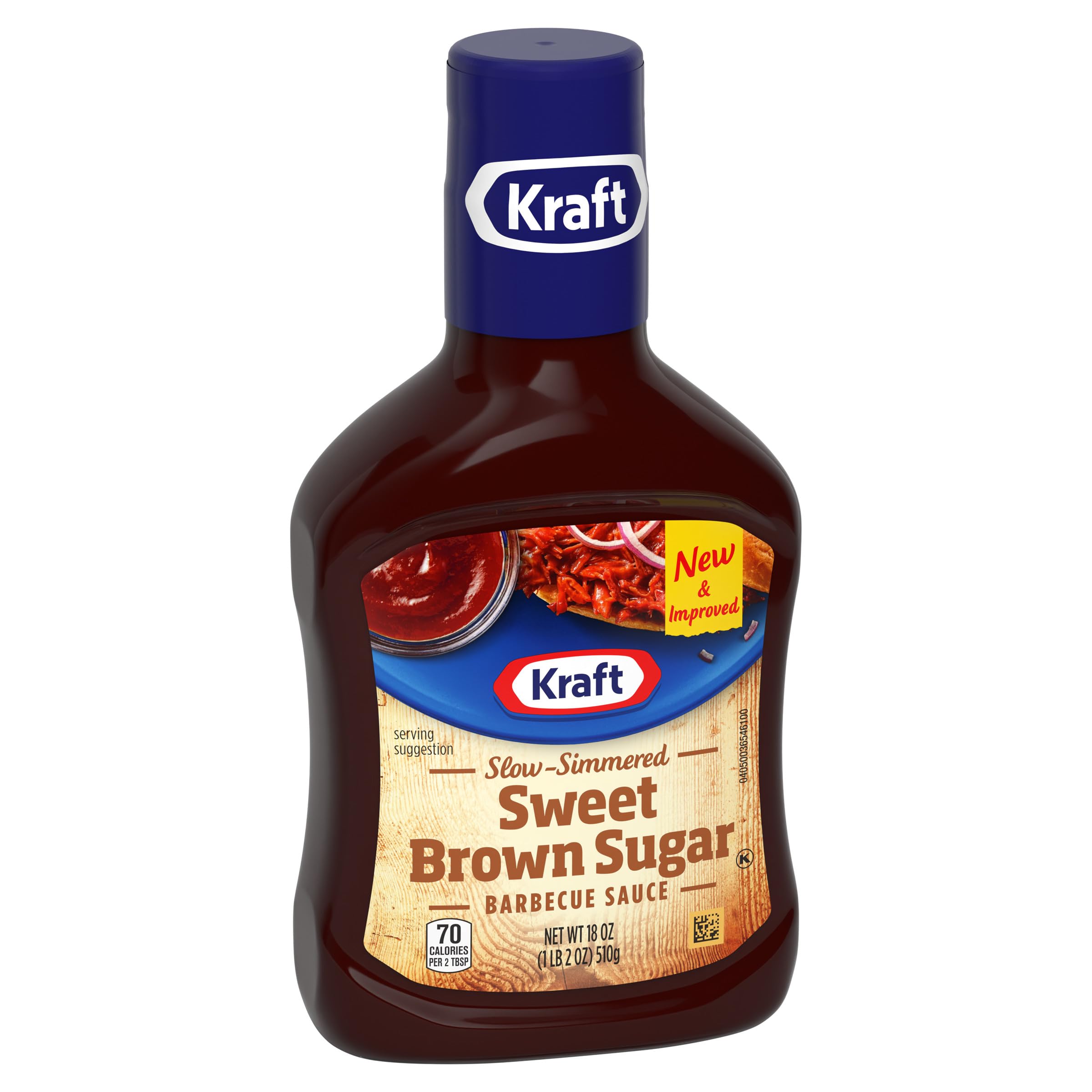 Kraft Sweet Brown Sugar Slow-Simmered Barbecue Sauce, 18 oz Bottle