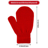 MENOLY 4 Pairs Toddler Magic Stretch Mittens Winter Warm Kids Knit Gloves for Little Girls Boys