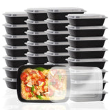 Ezalia 15 Pack- Meal Prep Containers 32oz, Plastic Food Prep Containers Reusable, Leakproof To Go Food Containers with Lids, BPA-Free, Microwave/Dishwasher/Freezer Safe