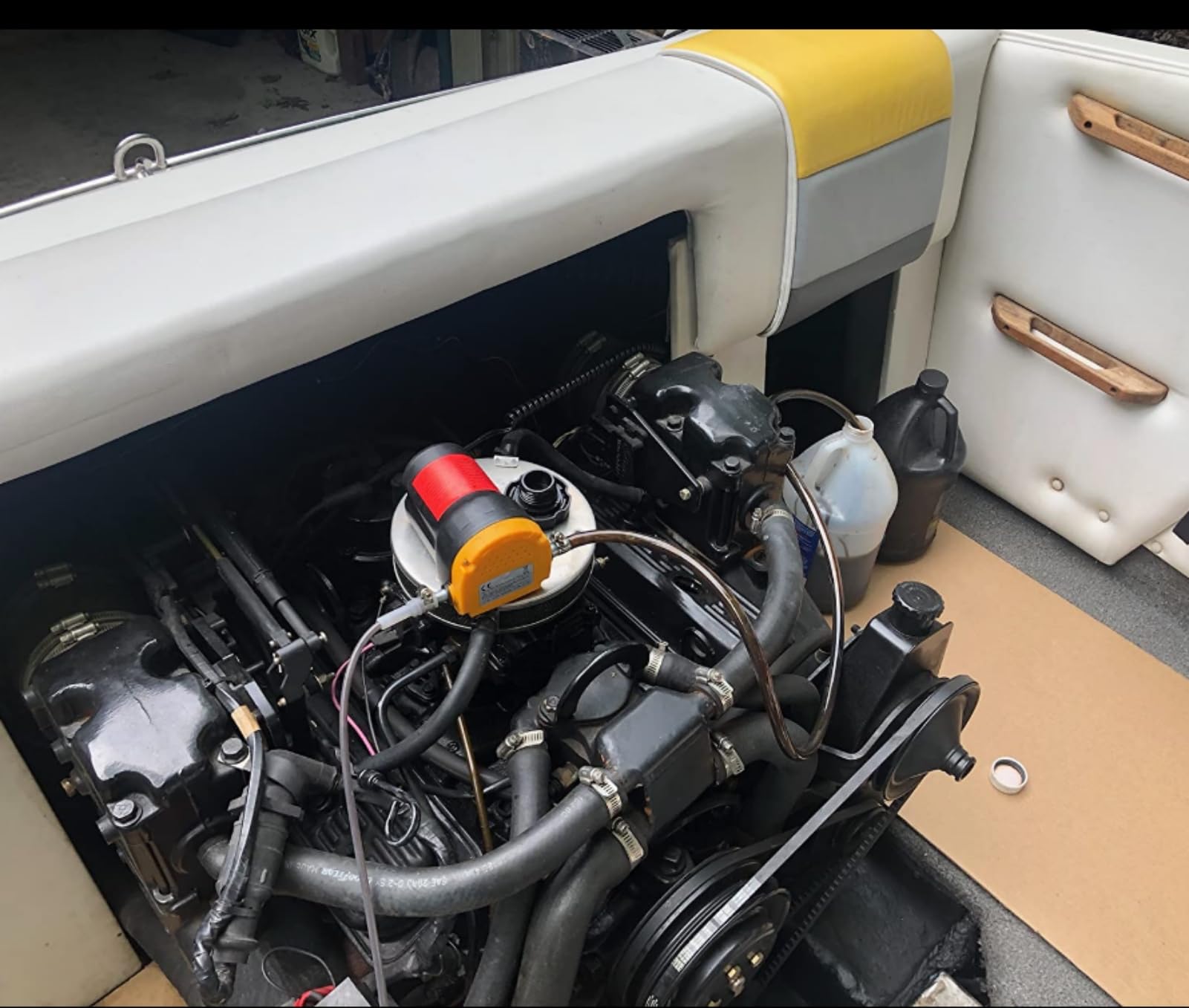 Amarine Made Oil Pump, Oil Extractor Pump 12V, 60w Oil Removal Pump for Oil Change, Electric Transfer Oil Pump, Easily Scavenge Oil from Cars, Motorcycles, RVs, Boats, and lawn Equipment