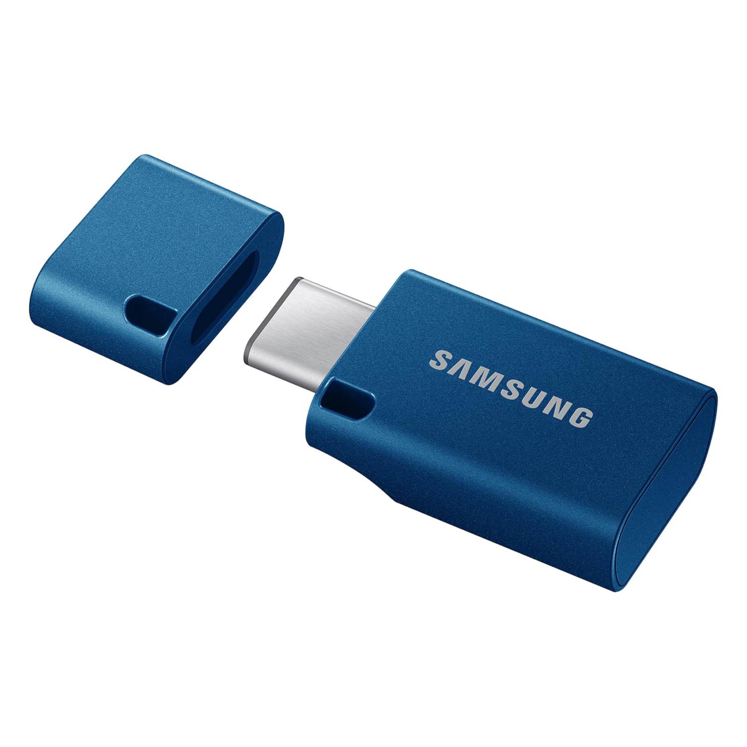 Samsung Type-C™ USB Flash Drive, 256GB, Transfers 4GB Files in 11 Secs w/Up to 400MB/s 3.13 Read Speeds, Compatible w/USB 3.0/2.0, Waterproof, 2022, Blue, MUF-256DA/AM