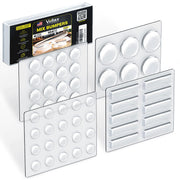 104-Piece Cabinet Bumper Set - Clear, Self-Adhesive Rubber Pads for Cabinet Doors, Cupboards, and Kitchen Cabinet Protectors Ã¢ÂÂ Dampen Noise & Protect Surfaces