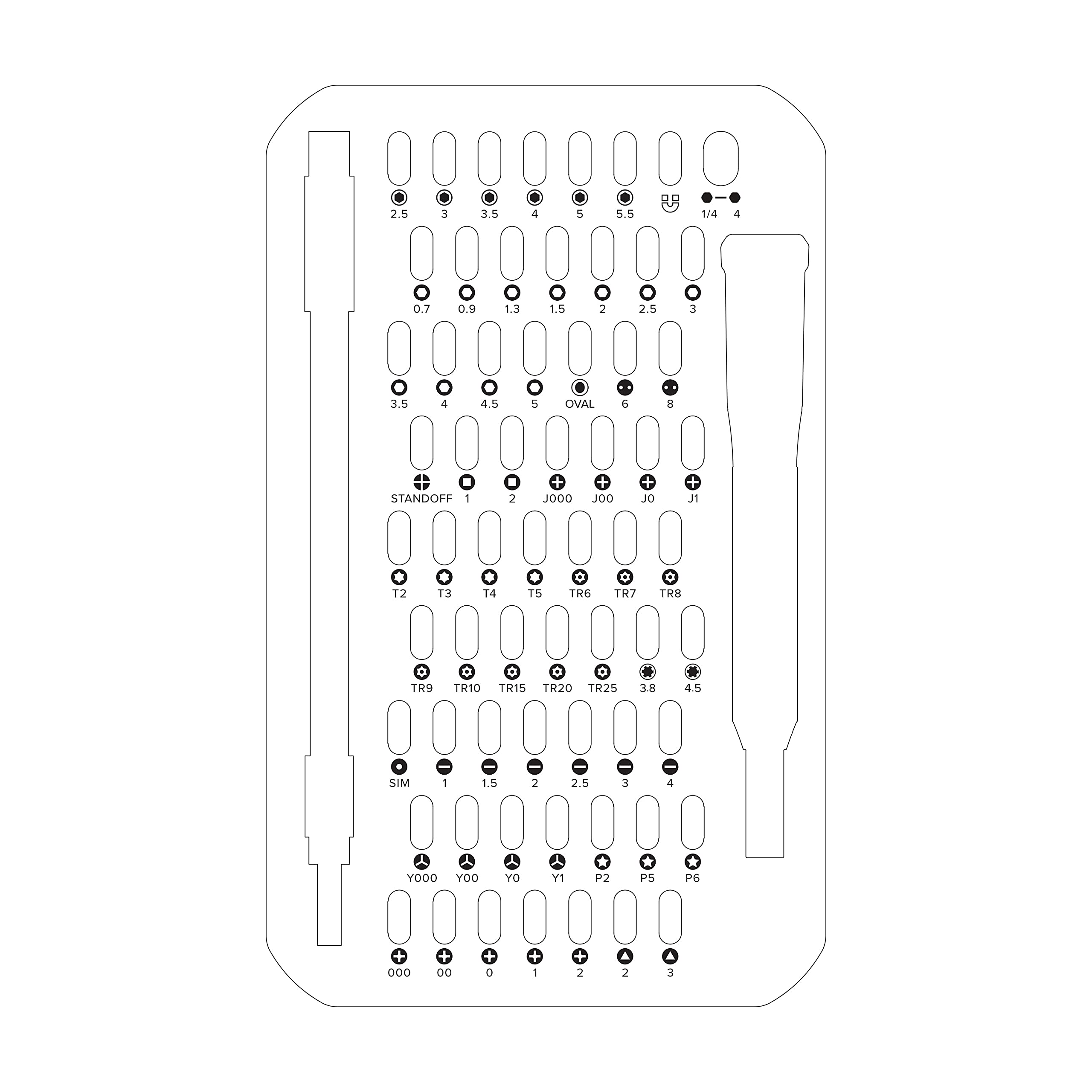 iFixit Mako Driver Kit - 64 Precision Bit Set for Electronics Repair