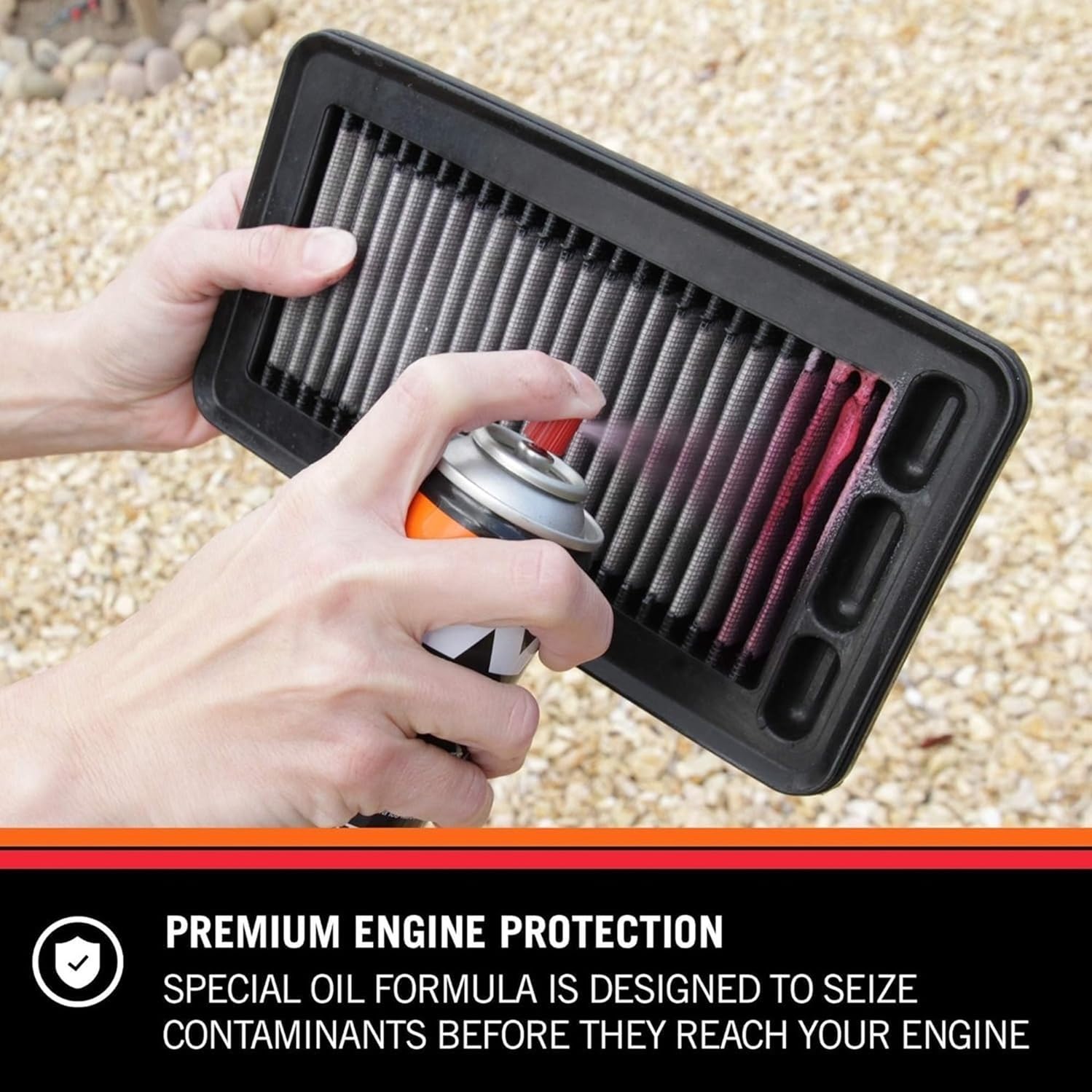 K&N Air Filter Cleaning Kit: Aerosol Filter Cleaner and Oil Kit; Restores Engine Air Filter Performance; Service Kit-99-5000, Multi