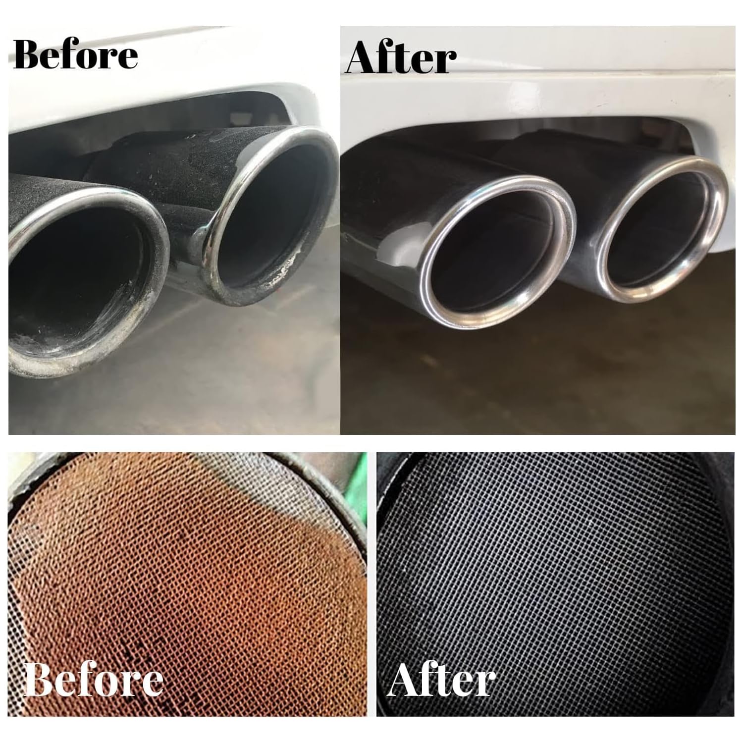 3 Pcs Catalytic Converter Cleaner Auto Parts Engine, Exhaust System Pipe Carbon Removal Cleaner Treatment Additive Oil, Fuel System Treatment Oil Additive for Gas and Diesel Car