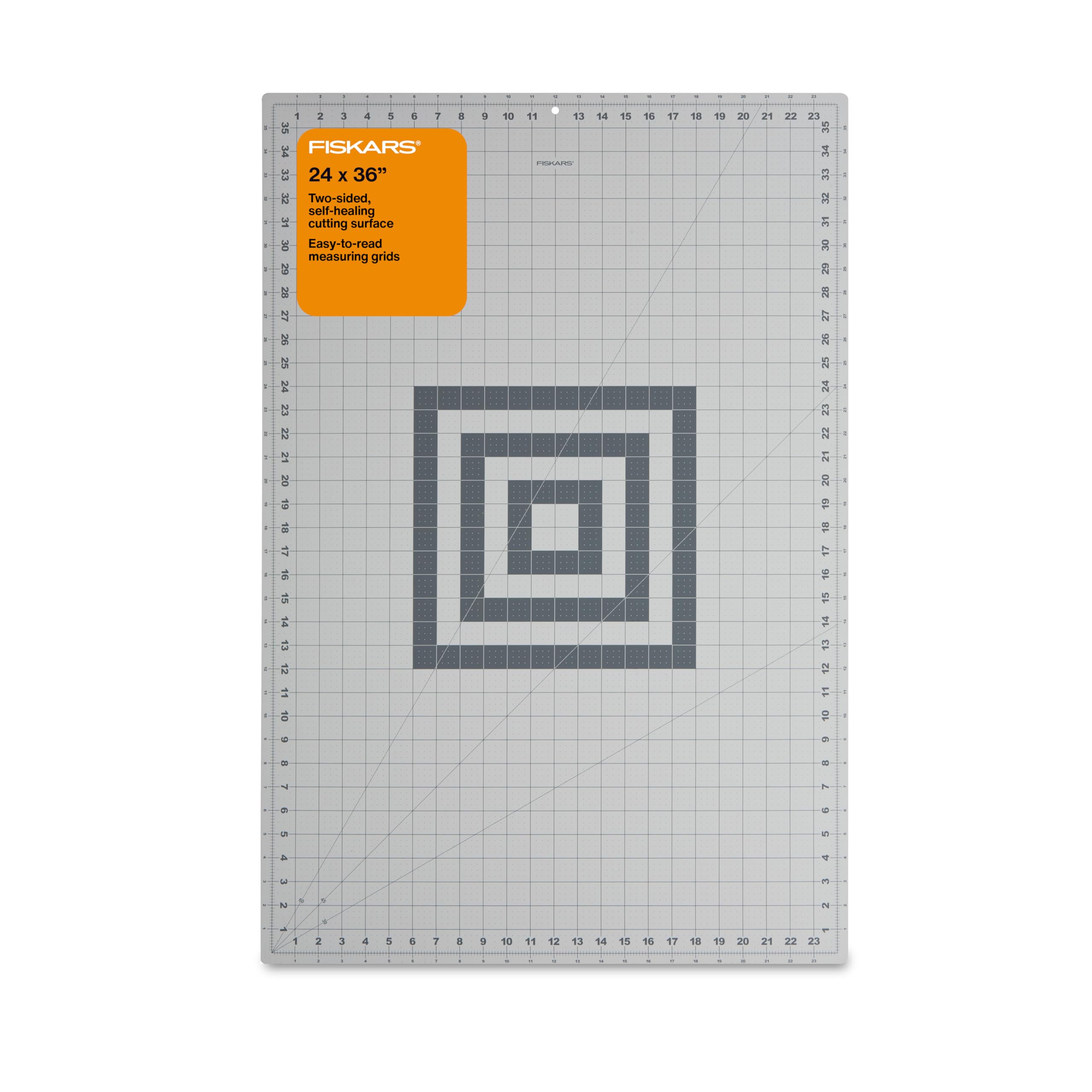 Fiskars Self Healing Cutting Mat for Quilting, Arts and Crafts, 24" x 36" Grid, Sewing Mat, Craft Cutting Board, Sewing Supplies and Quilting Tools