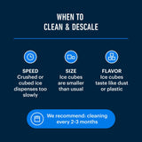 Essential Values Ice Machine Cleaner and Descaler Sanitizer - 16 fl oz Descaler - Ice Maker Cleaner Solution Compatible with All Major Brands (2 pack) - Fresh Ice Machine Cleaner