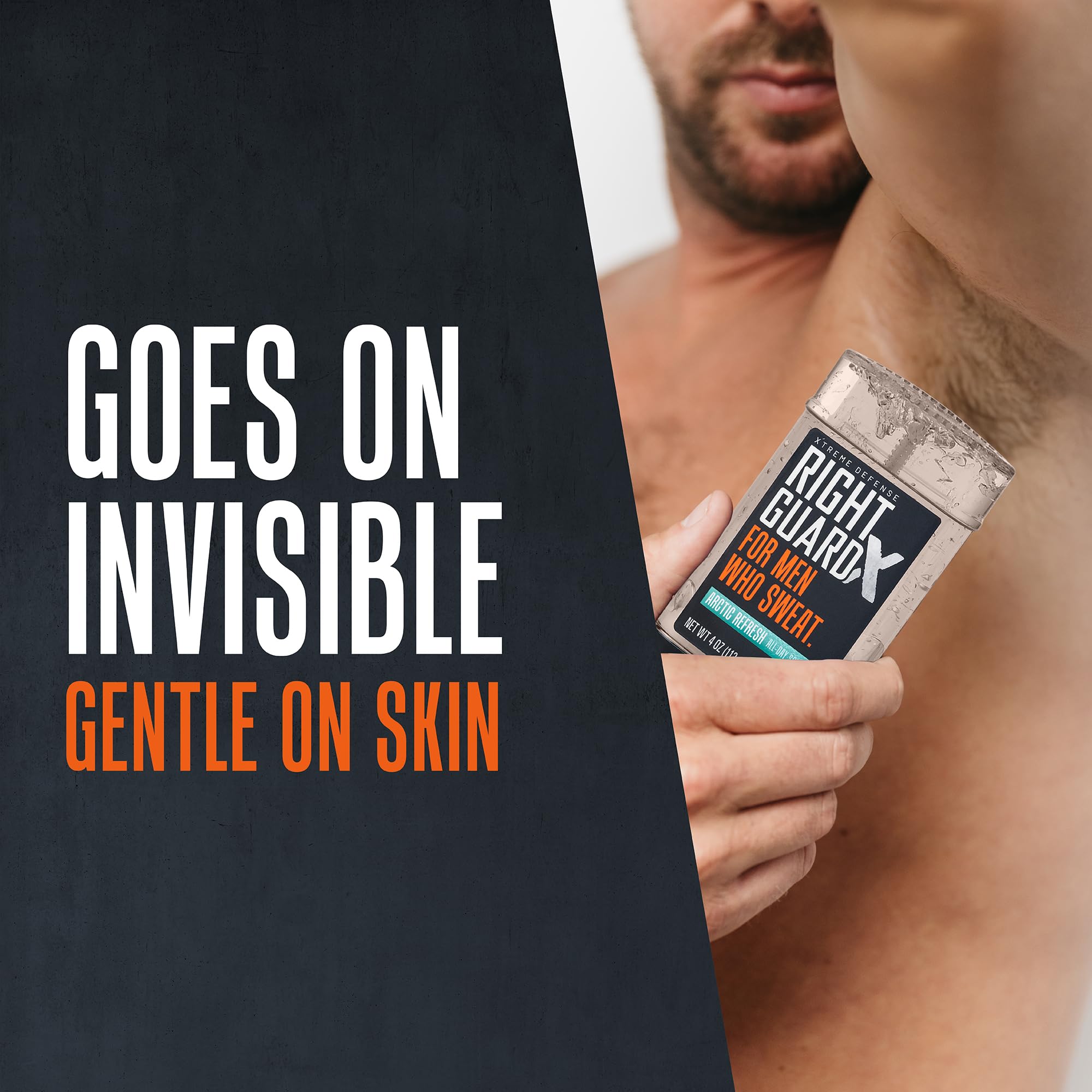 Right Guard Xtreme Defense Antiperspirant Deodorant Gel, Arctic Refresh Scent - 5-in-1 Deodorant Men Can Trust, 72-Hour Odor Control Invisible Gel for Men, 4 oz (4 Pack)