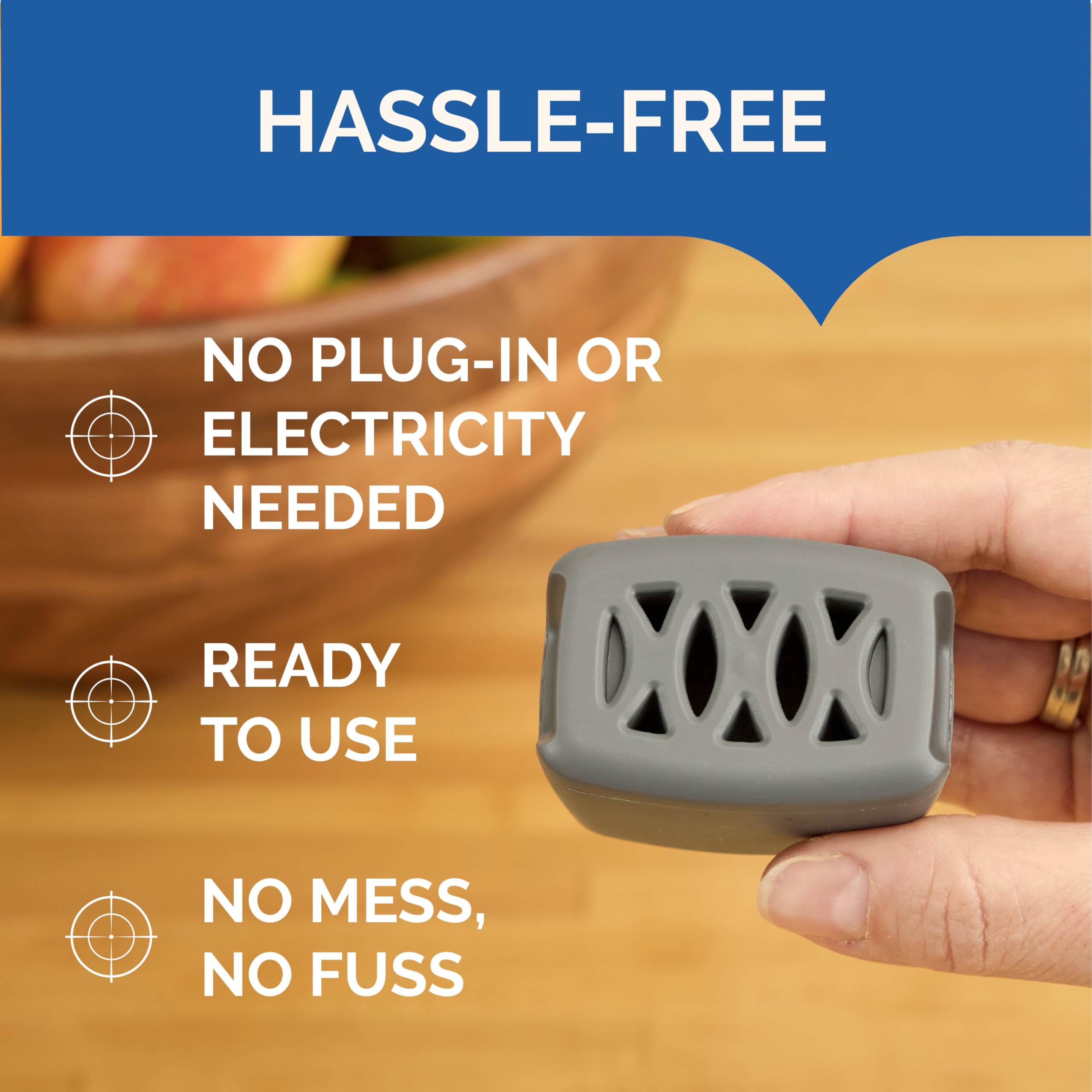 Hot Shot Flying Insect Trap, Discreet, Trap Attracts and Captures House Flies and Fruit Flies, 24/7 Continuous Attraction, No Plug-in Or Electricity Needed, 6 Count