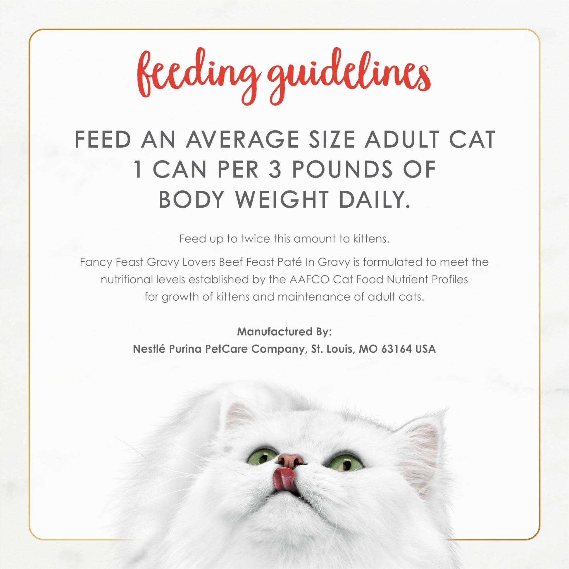 Purina Fancy Feast Gravy Lovers Beef Feast Pate in Wet Cat Food Gravy - (Pack of 24) 3 oz. Cans