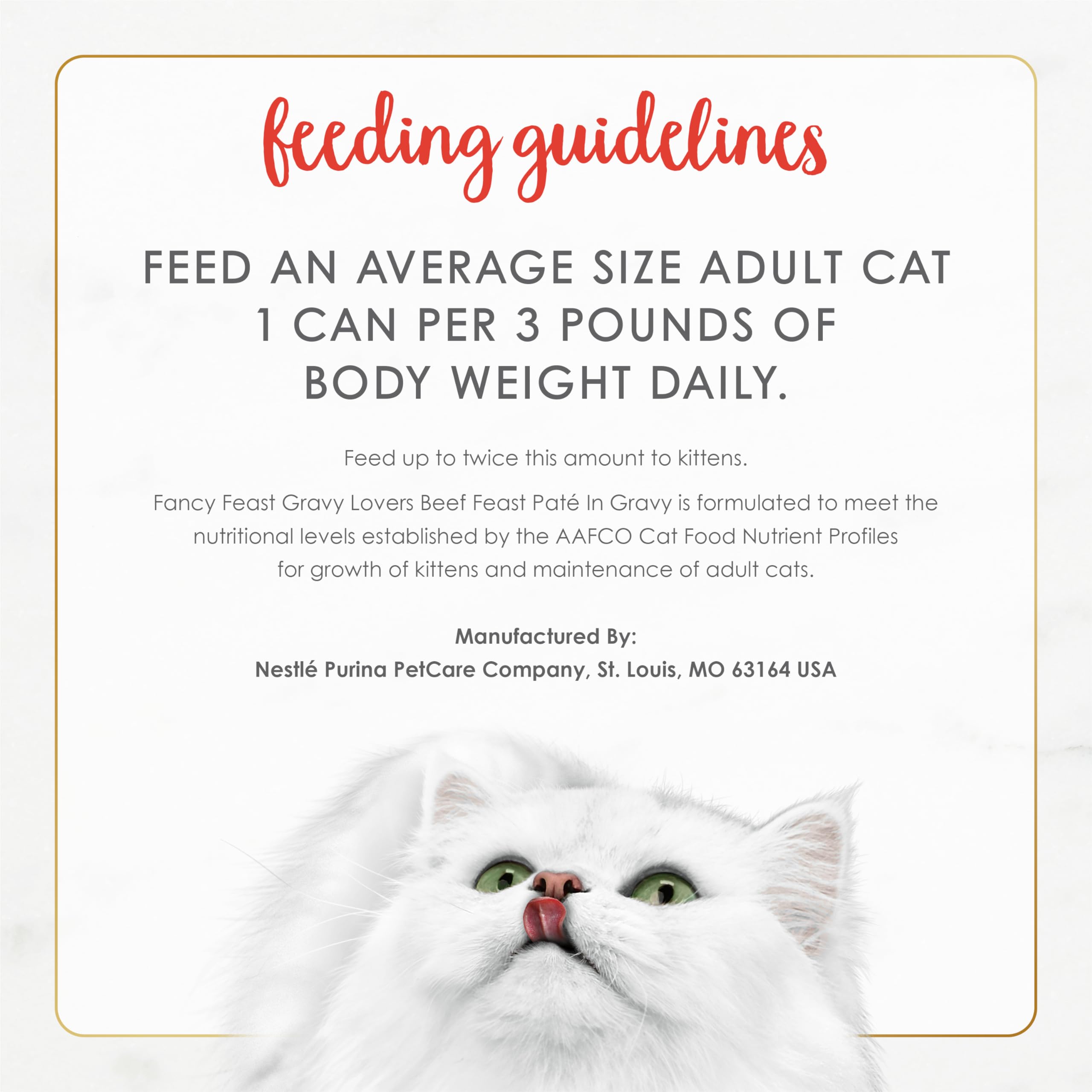 Purina Fancy Feast Gravy Lovers Beef Feast Pate in Wet Cat Food Gravy - (Pack of 24) 3 oz. Cans