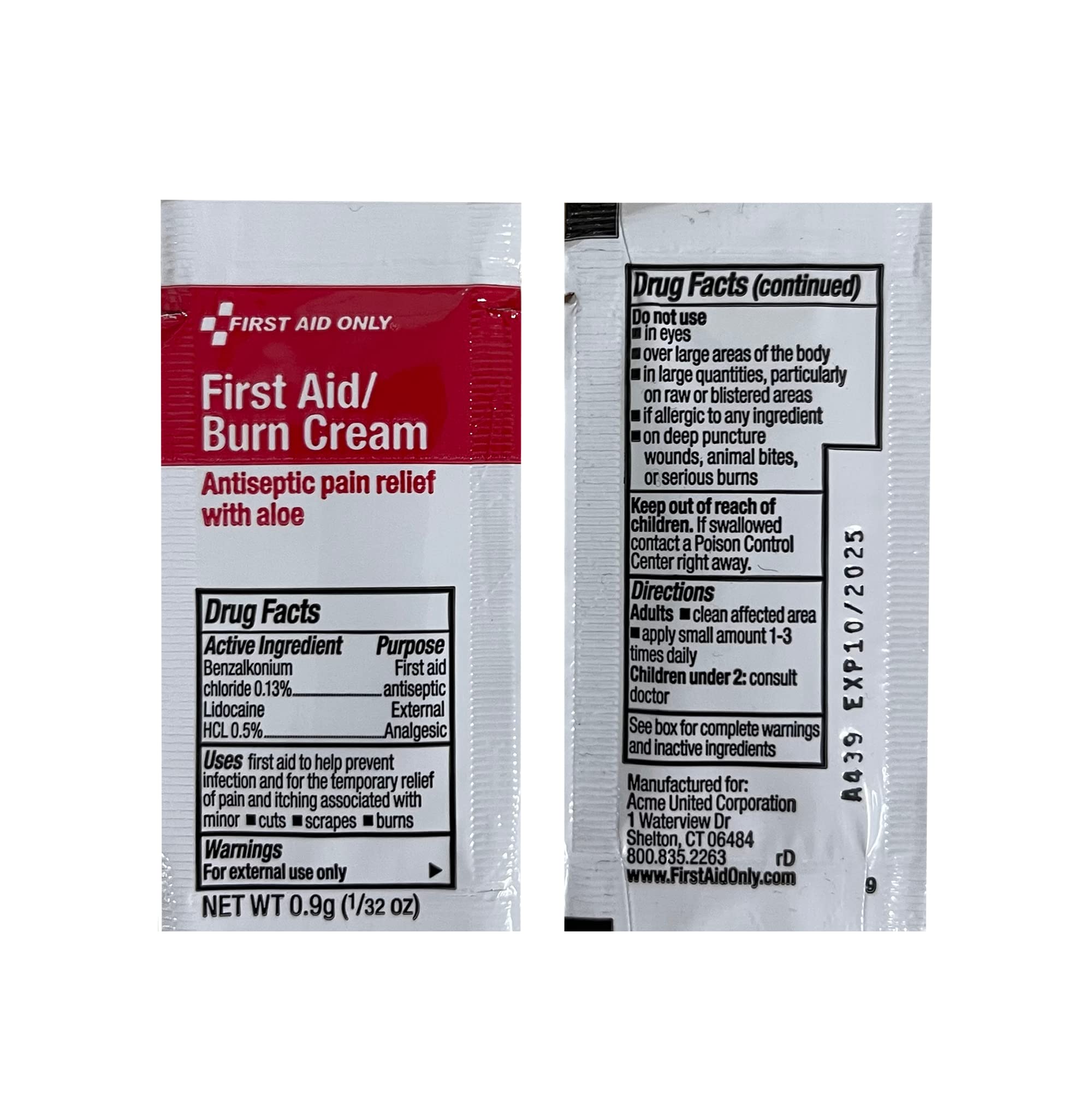 First Aid Only 6060 All-Purpose 10-Person Emergency First Aid Kit for Business, Worksite, Home, and Car, 57 Pieces