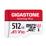GIGASTONE 512GB Micro SD Card, Gaming Plus, MicroSDXC Memory Card for Nintendo-Switch, Wyze, GoPro, Dash Cam, Security Camera, 4K Video Recording, UHS-I A1 U3 V30 C10, up to 100MB/s, with Adapter