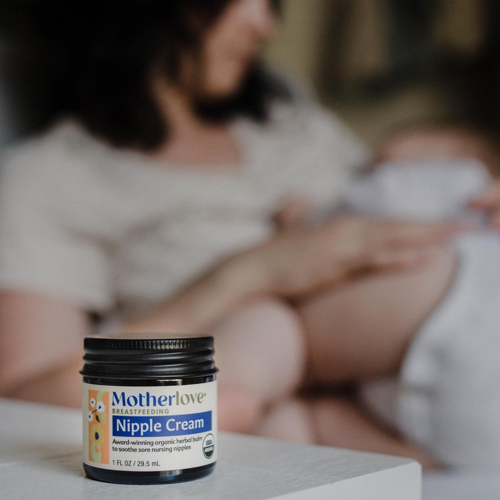 Motherlove Nipple Cream (1 oz) Organic Lanolin-Free Nipple Cream for Breastfeeding—Benefits Nursing & Pumping Moms