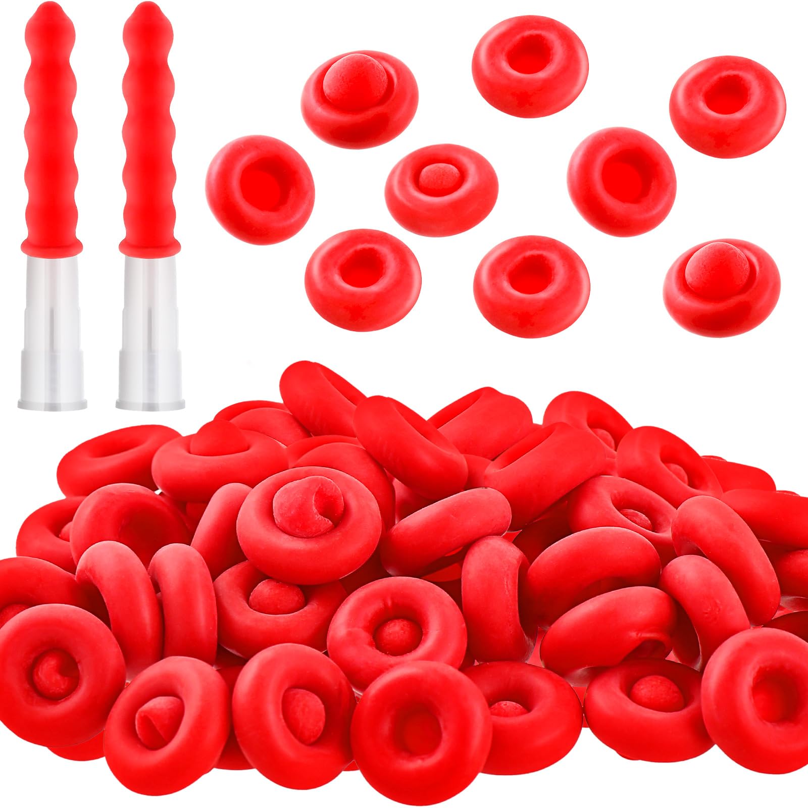 Zonon 35 Pieces Caulk Cap Caulk Saver Finishing Tool Tube Covers Tube Caps for Sealing and Preserving, Red