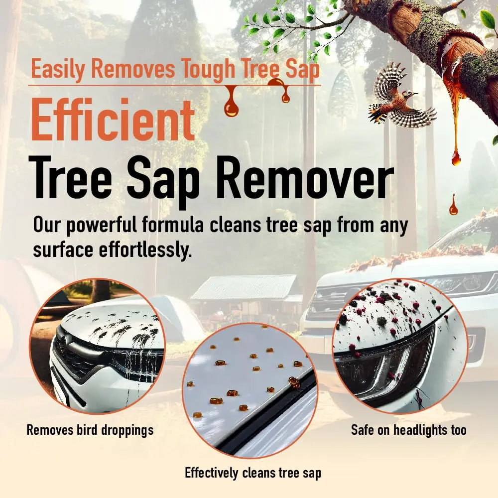 Nanoskin Tree Sap Remover 32 Oz. - Instant, Safe Car Detailing Solution | Optimized for Paint, Glass, Plastic & Trim | Compatible with Microfiber & Terry Cloth | Fast-Acting, Multi-Surface Application