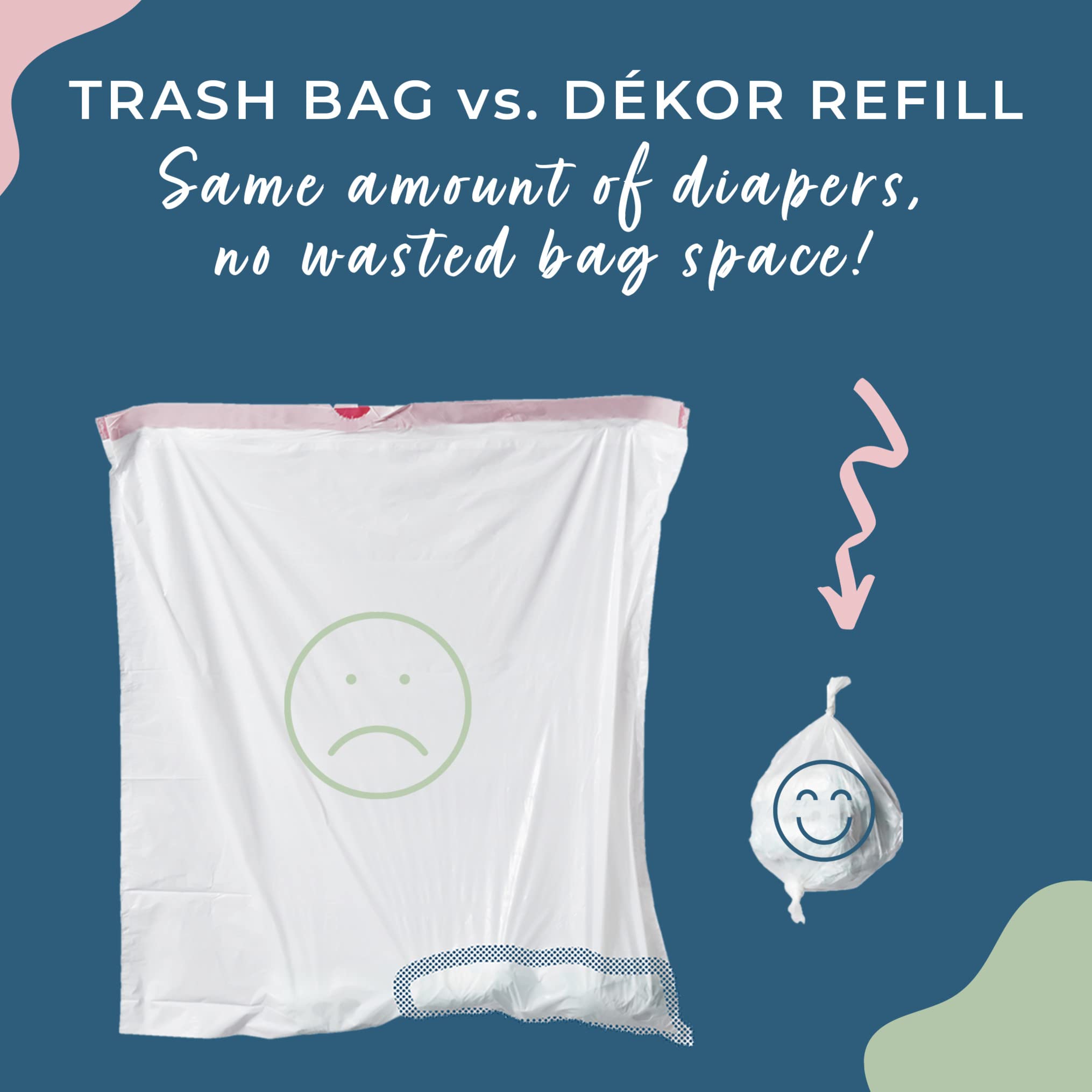 Diaper Dekor Classic Hands-Free Diaper Pail | Gray | Easiest to Use | Just Step – Drop – Done | Doesn’t Absorb Odors | 20 Second Bag Change | Most Economical Refill System