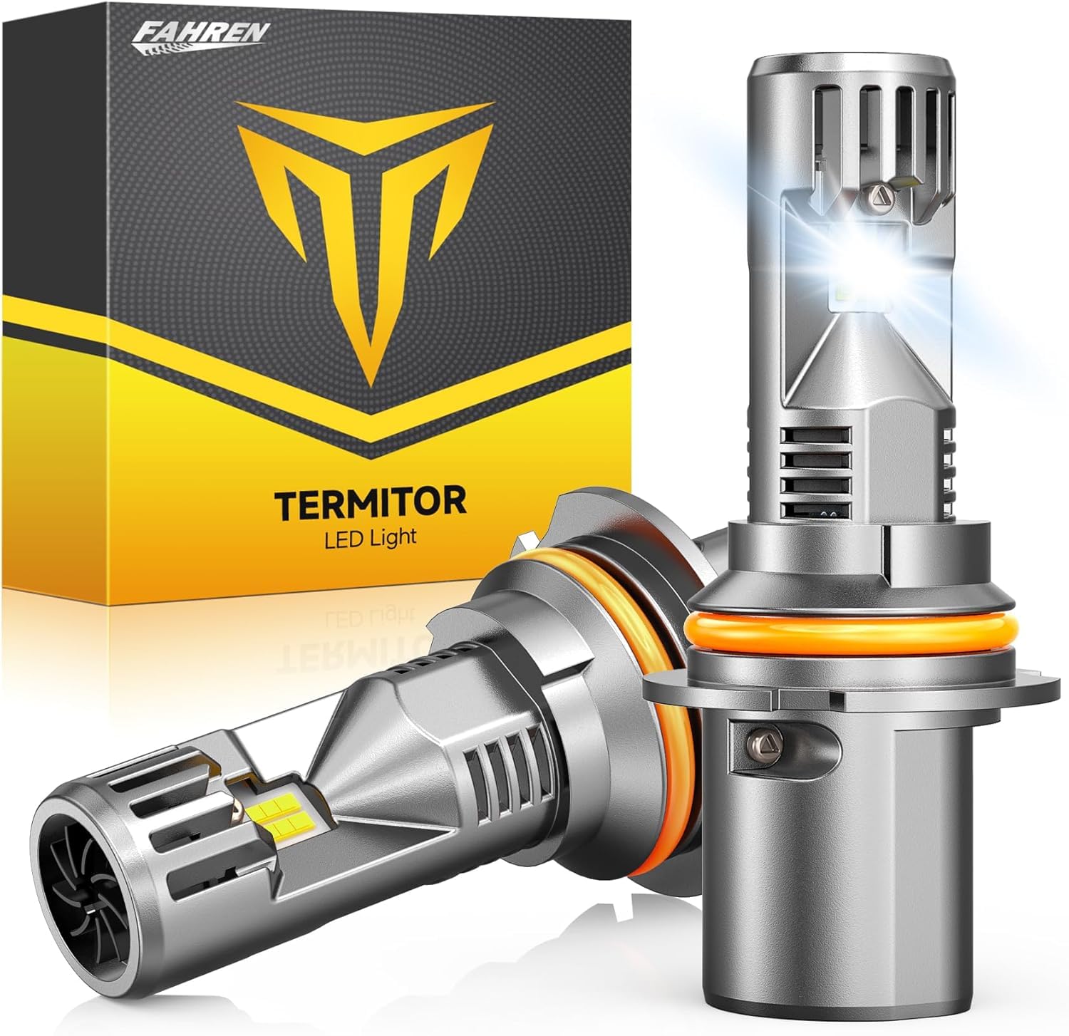 FAHREN Upgraded H11/H9/H8 Bulb, 20000LM 600% Ultra-Bright Real 1:1 Mini Size H11, 6500K Cool White H11 Fog light, Quick Install No Adapter Needed, Pack of 2