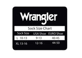 Wrangler Mens Ultra Dri Seamless Toe Western Boot Socks 3 Pair Pack (Charcoal, l)