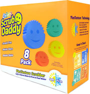 Scrub Daddy Sponges Set - Variety Colors - Scratch-Free Multipurpose Dish Sponge - BPA Free & Made with Polymer Foam - Stain & Odor Resistant Kitchen Sponge (8 Count)