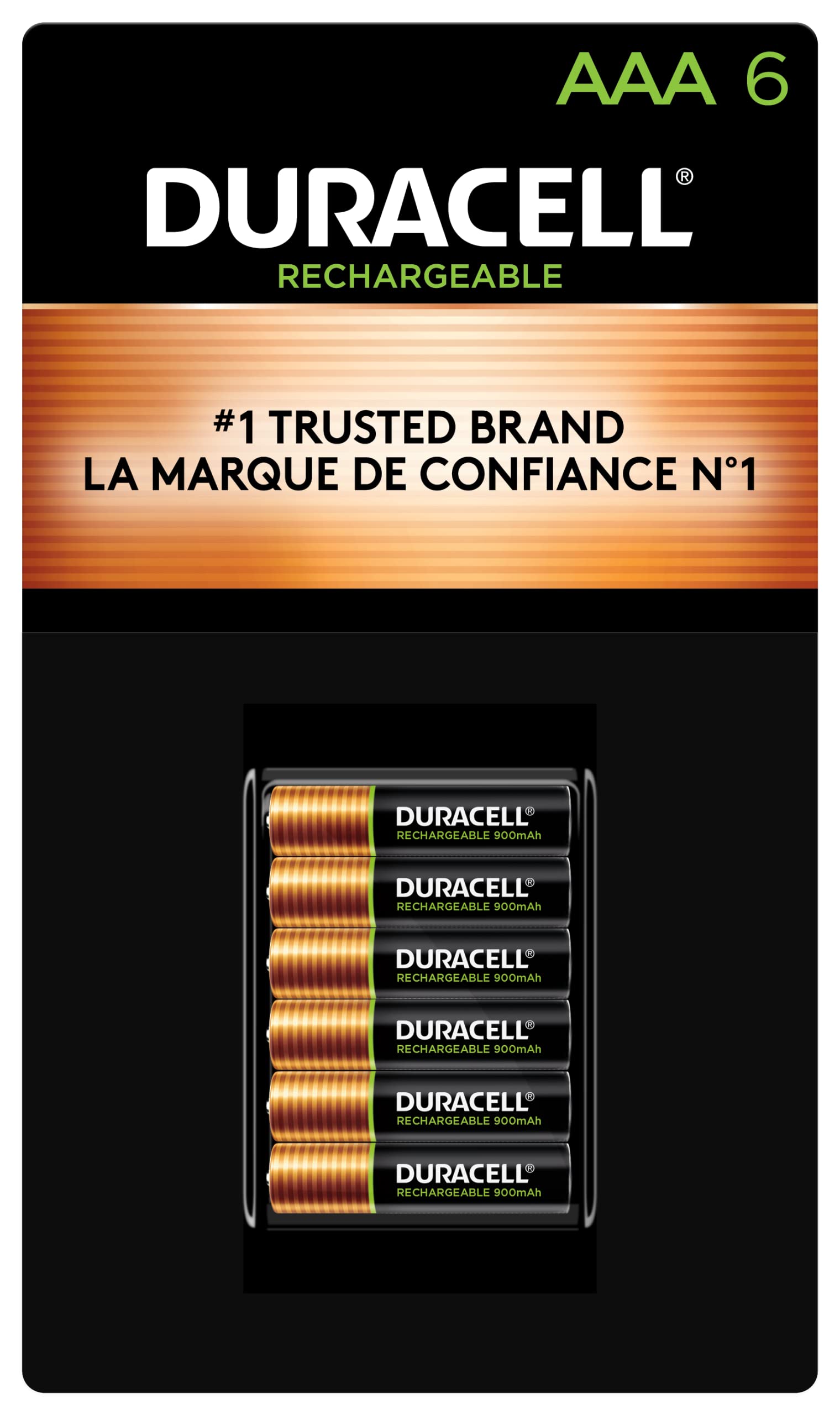 Duracell Rechargeable AA Batteries, 4 Count Pack, Double A Battery for Long-lasting Power, All-Purpose Pre-Charged Battery for Household and Business Devices