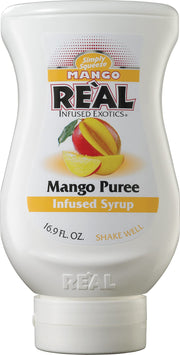 Mango Reàl, Mango Puree Infused Syrup, 16.9 FL OZ Squeezable Bottle (Pack of 1)