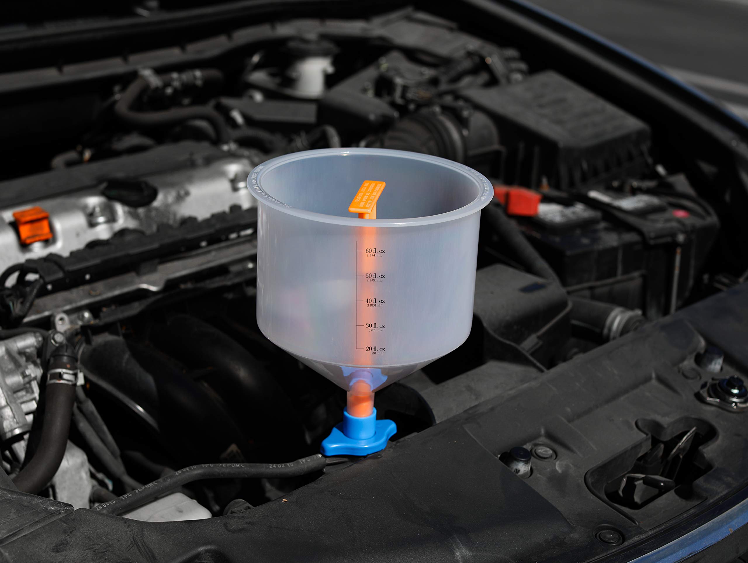 EPAuto Spill Proof Radiator Coolant Filling Funnel Kit