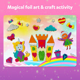 Skillmatics Art & Craft Activity - Foil Fun Dinosaurs, No Mess Art for Kids, Craft Kits & Supplies, DIY Creative Activity, Christmas Gifts for Boys & Girls Ages 4, 5, 6, 7, 8, 9, Travel Toys