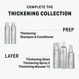 Kenra Platinum Thickening Mousse 12 | Volumizing Styler | Adds Fullness & Body | Humidity Protection Up To 48 hours | Desity Plumping up tp 150% | Thermal Protection | All Hair Types | 6.7 oz