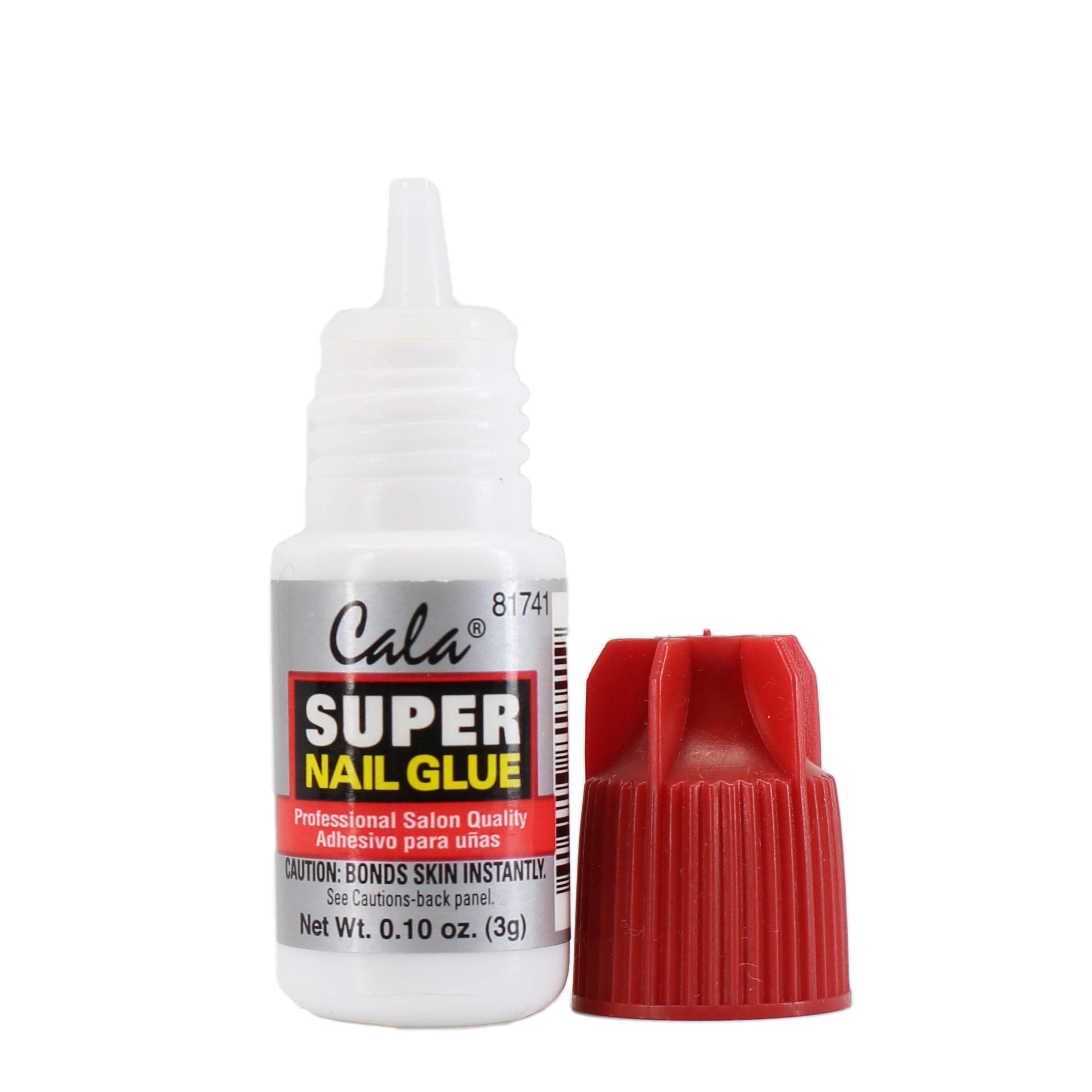 Cala Super Nail Glue Professional Salon Quality | Quick and Strong Nail Liquid Adhesive (4 Bottles)