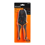 Wirefy Crimping Tool For Insulated Electrical Connectors - Ratcheting Wire Crimper Tool - Crimping Pliers - Ratchet Terminal Crimper - Wire Crimping Tool | Crimper Tool Electrical and Crimp Tool