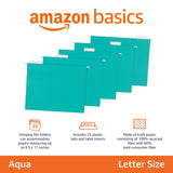 Amazon Basics Hanging Folders, Pack of 25, Letter Size, Assorted Jewel-tone Colors