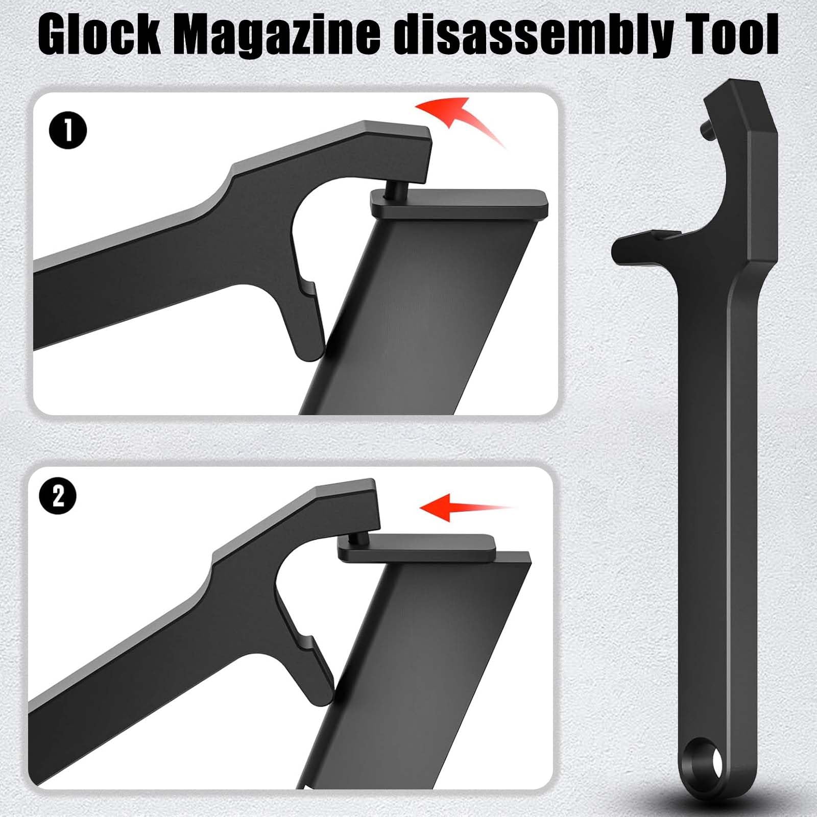 Ltnsimy Tool Kit for Glock, Front Sight Remove Magazine Disassembly Tools for Glock 17 19 19x 26 27 43 43x Accessories