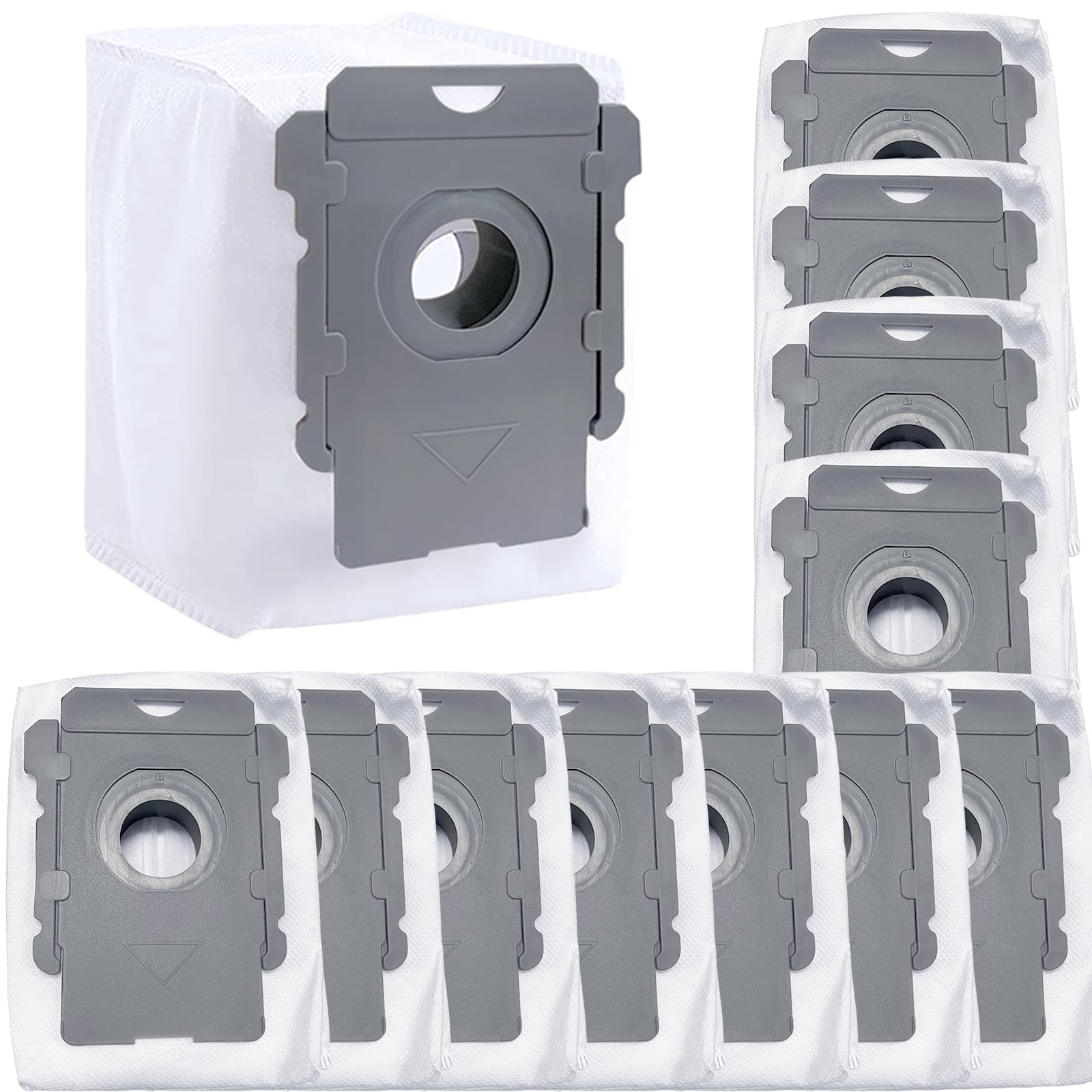 12 Pack Dirt Disposal Bags Compatible with Robotic Vacuum Cleaner i3, i3+, i7, i7+, i8, i8+, i4, i4+, i1, i1+, i6, i6+, j7, j7+, s9, s9 Plus, i & s j Series Vacuum Bags Bin Bags Replacement Parts