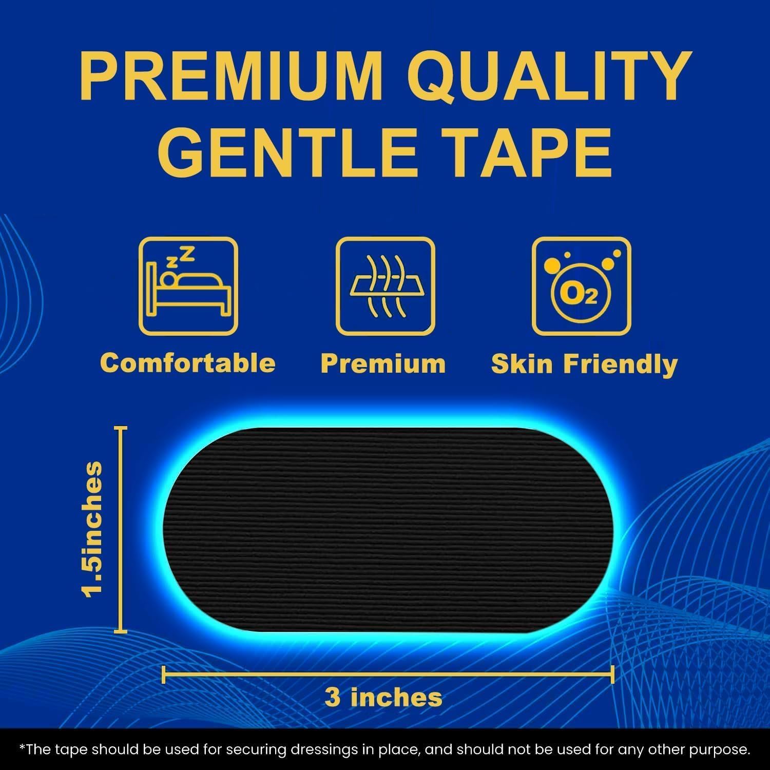 Ferkei Premium Mouth Tapes for Sleeping (30 Pack) - Pain Free Removal, Hypoallergenic, Latex Free & Gentle On Skin - Friendly Adhesive Cotton Tape