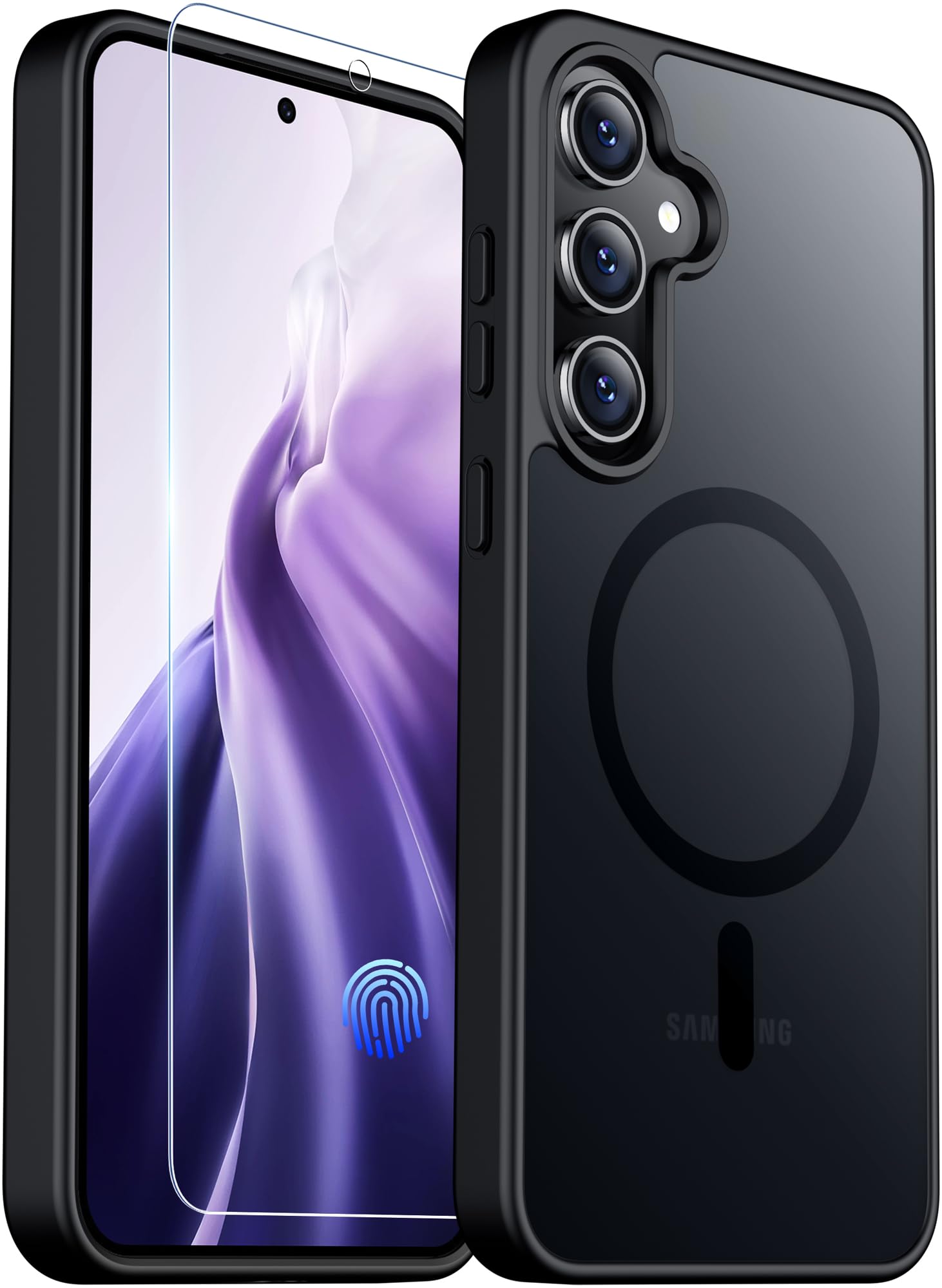 Temdan Designed for iPhone 16 Case Magnetic,[Compatible with Magsafe][Military Grade Drop Protection] Dropproof Heavy Duty Tough Rugged Shockproof Phone Case for iPhone 16 (6.1")-Black