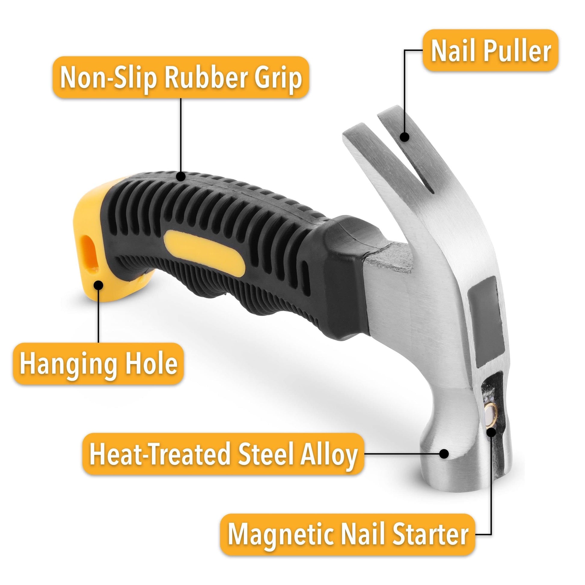 Mr. Pen- 8oz Small Magnetic Claw Nail Hammer for Women