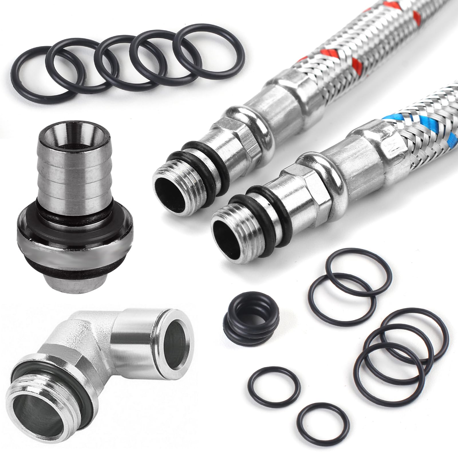 Romeda O Ring Kit 1050 PCS, O Ring Assortment Kit 21 Size, Metric Nitrile Rubber O Rings for Car Auto Vehicle Repair Faucet Plumbing Air or Gas Sealing Connections Resist Oil and Heat