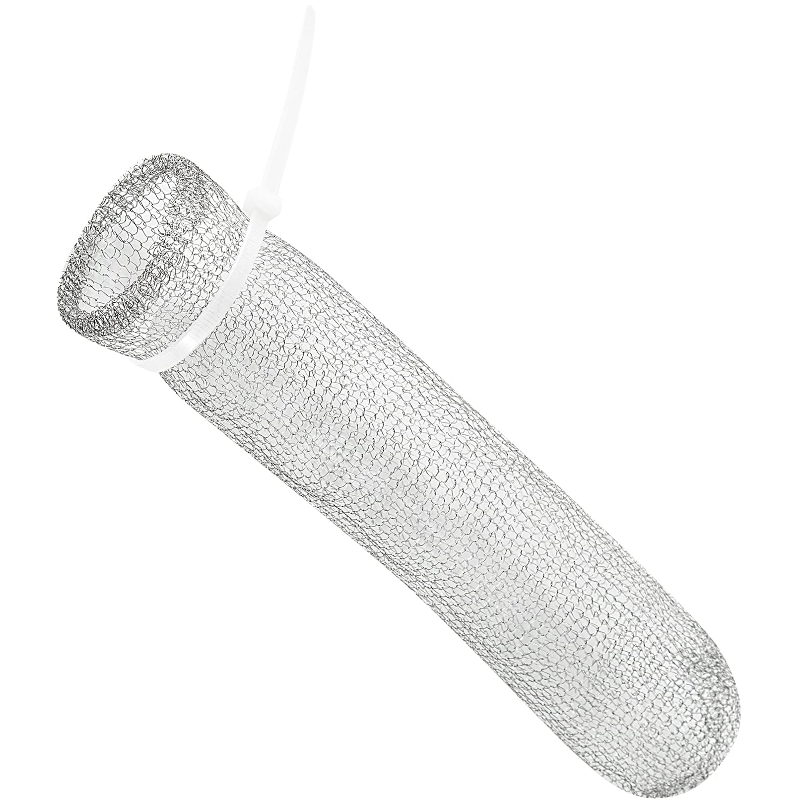 24 Pieces Lint Traps Washing Machine Stainless Steel Lint Snare Traps Laundry Mesh Washer Hose Filter with 24 Pcs Cable Ties